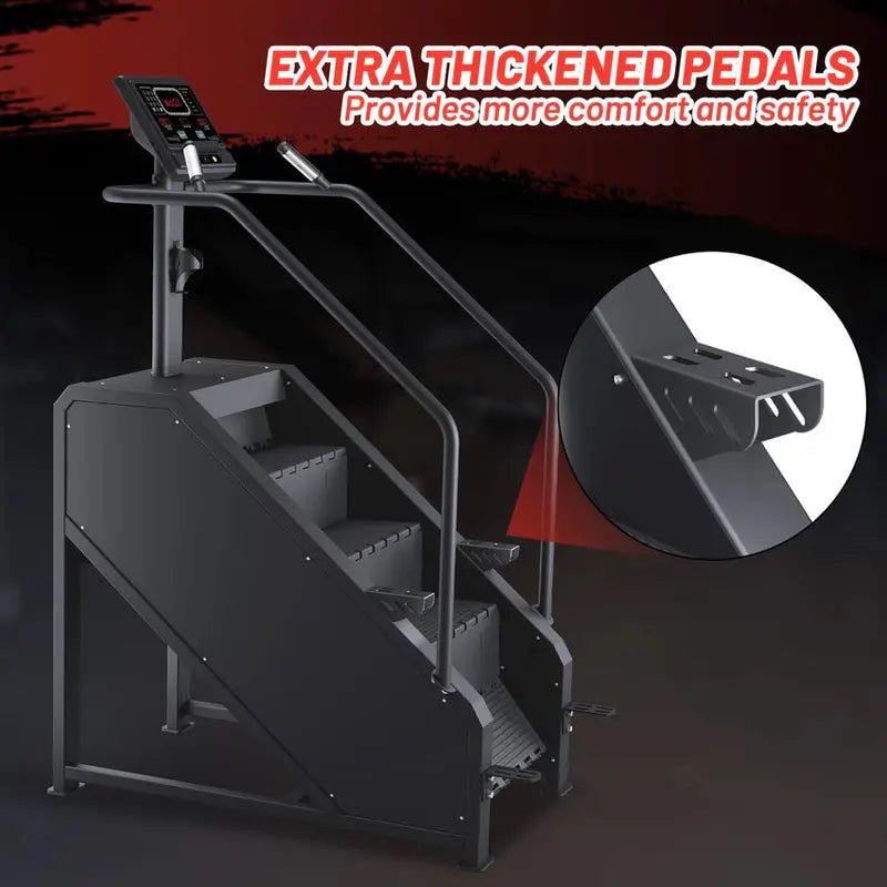 GARVEE Commercial-Grade Stepper Machine With LED Display, 15 Resistance Levels, 451 lb Weight Capacity