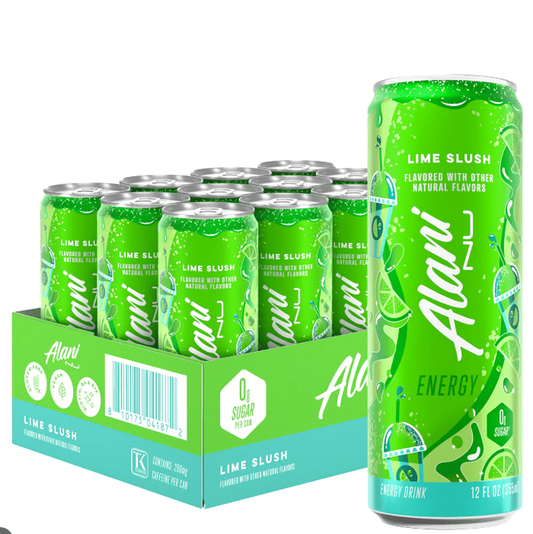 Lime Slush Energy Drink 12 Pack, 12 Fl Oz Cans