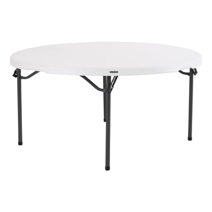 Lifetime 60 Inch Round Commercial Folding Table, Almond - 280435