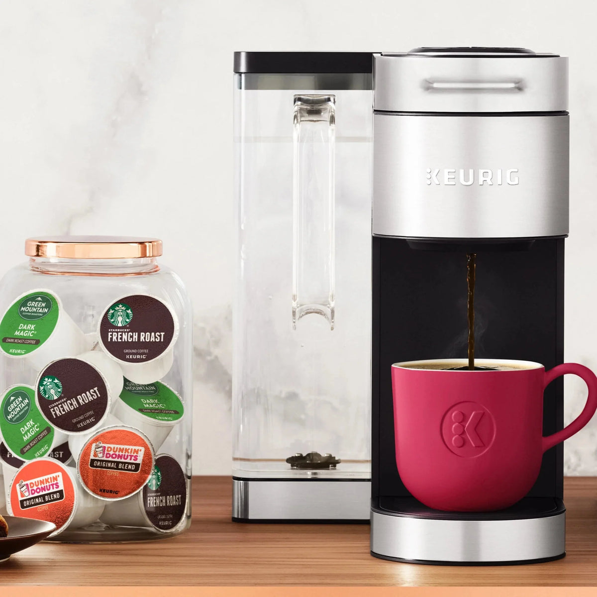 Keurig Single-Serve K-Cup Pod Coffee Maker, Steel - K-Supreme Plus