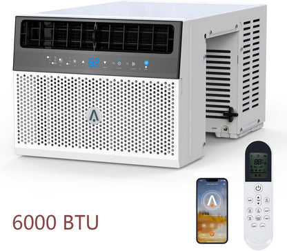 Window Air Conditioner 8000 BTU Up To 370 Sq. Ft. With Remote And App Control