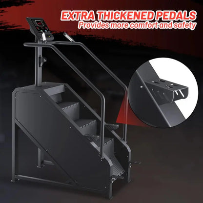 GARVEE Commercial-Grade Stepper Machine With LED Display, 15 Resistance Levels, 451 lb Weight Capacity