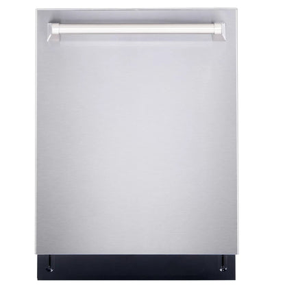 Cosmo 4-Piece Kitchen Appliance Package With 30 in Electric Range, 30 in Wall Mount Hood, 24 in Dishwasher And French Door Refrigerator
