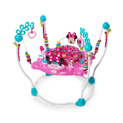 Bright Starts Disney Baby Minnie Mouse PeekABoo Activity Jumper Bouncer With Lights & Music - 10299