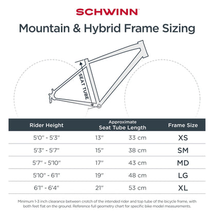 Schwinn Network 6c Hybrid Bike, 21 Speeds, Large 19.5 in Men's Style Frame, 700c Wheels, Grey