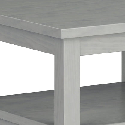 Solid Wood Rectangle End Table With Drawer And Shelf, 18.1in D x 20in W x 19.5in H - Norfolk