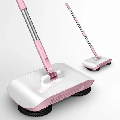 Hand Push Floor Sweeper With Dustpan Set, Fiber, 102cm x 33cm x 16.3cm
