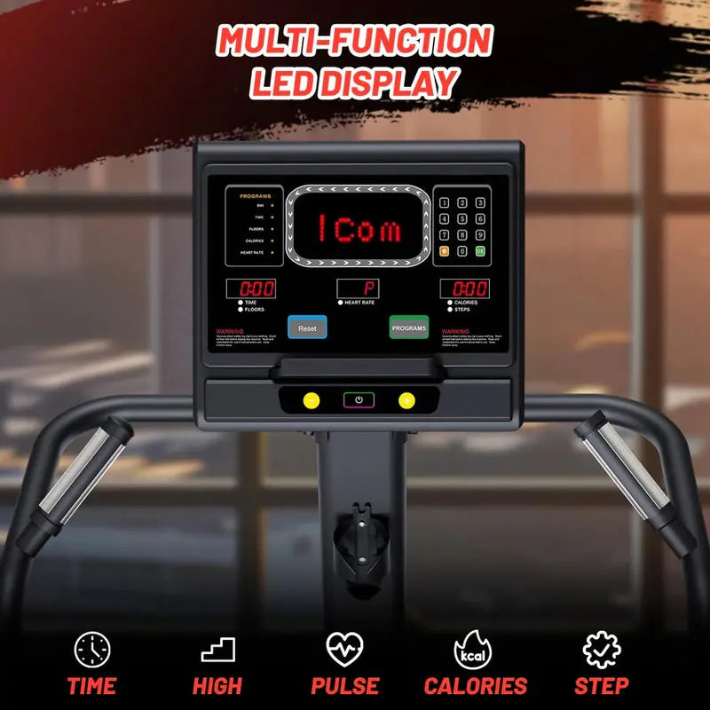 GARVEE Commercial-Grade Stepper Machine With LED Display, 15 Resistance Levels, 451 lb Weight Capacity