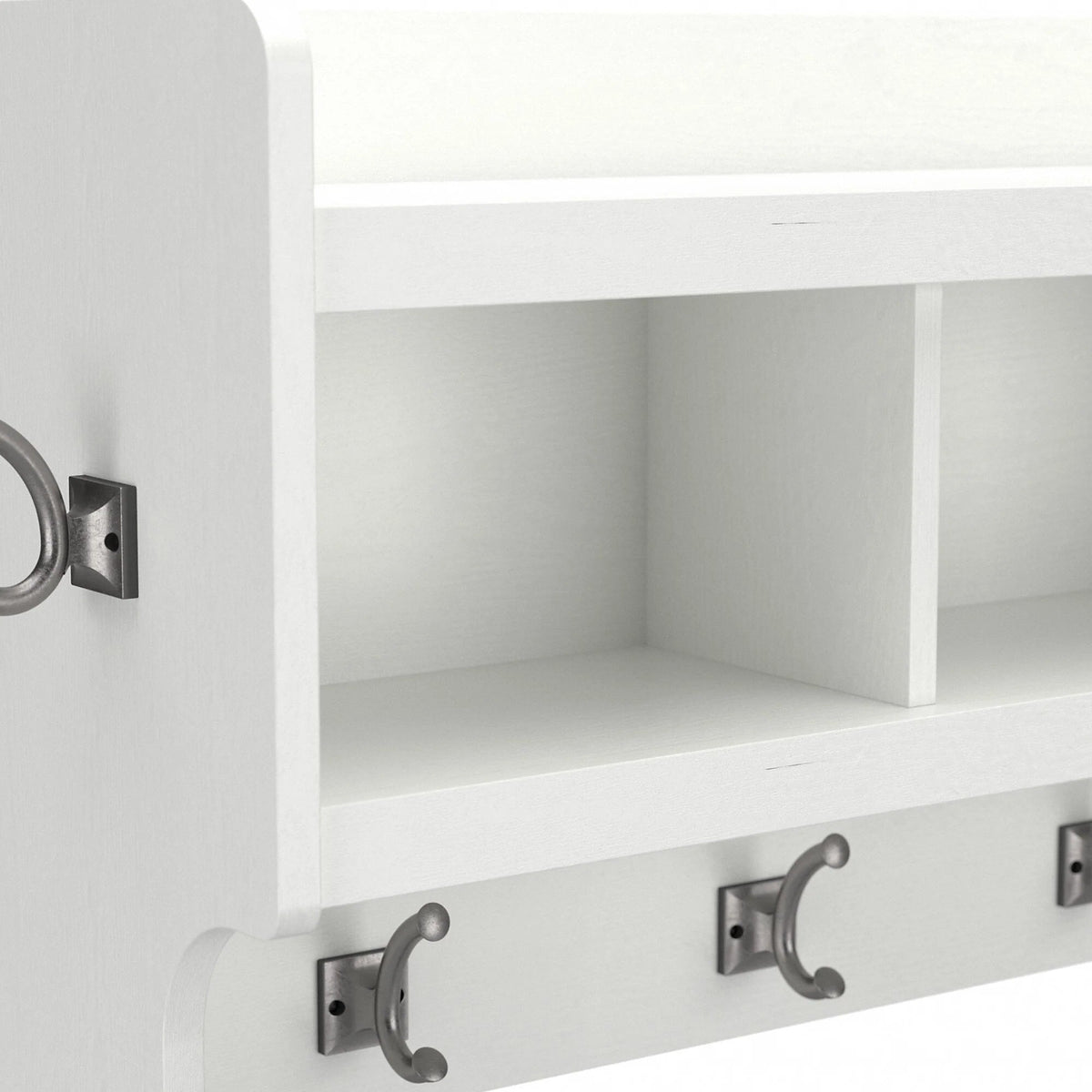 40 Inch Wall Mounted Coat Rack With Shelf and Cubbies