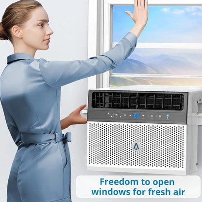 Window Air Conditioner 8000 BTU Up To 370 Sq. Ft. With Remote And App Control