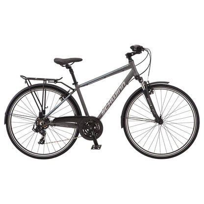 Schwinn Network 6c Hybrid Bike, 21 Speeds, Large 19.5 in Men's Style Frame, 700c Wheels, Grey