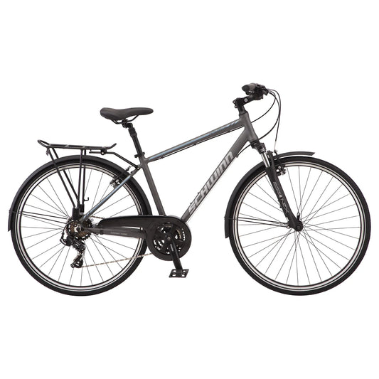 Schwinn Network 6c Hybrid Bike, 21 Speeds, Large 19.5 in Men's Style Frame, 700c Wheels, Grey