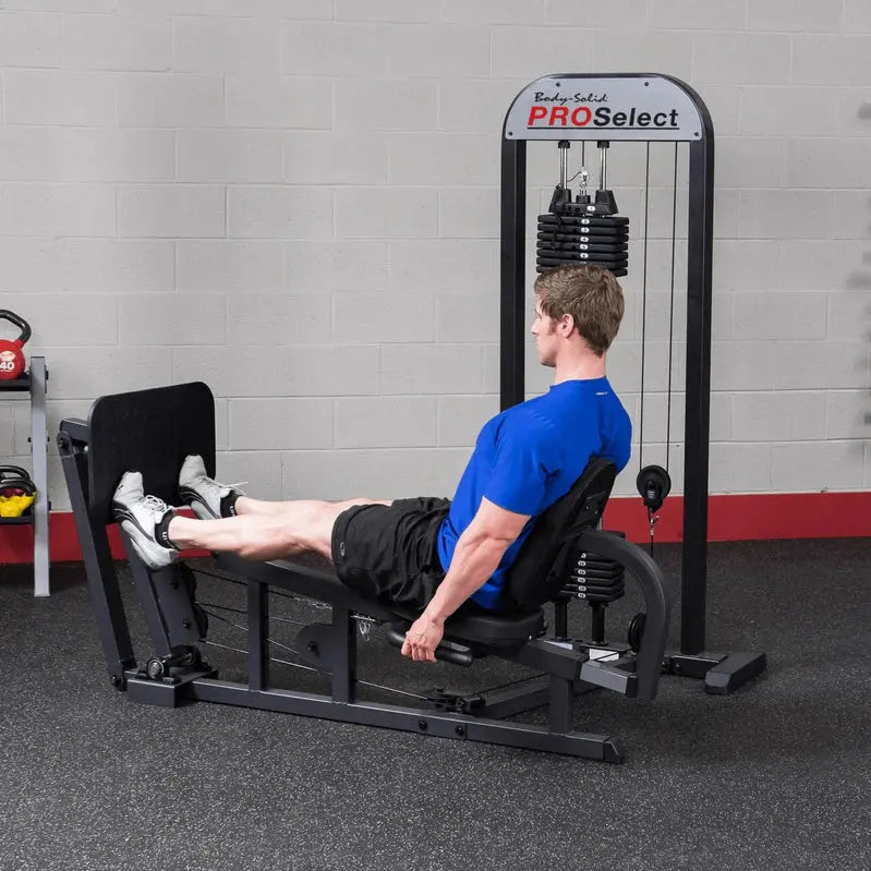 Body-Solid Pro Select Leg Press Machine, 310 Lb Rubber Footplate - GLP STK/3