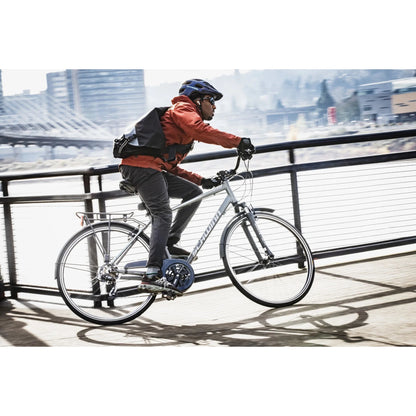 Schwinn Network 6c Hybrid Bike, 21 Speeds, Large 19.5 in Men's Style Frame, 700c Wheels, Grey