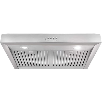 Cosmo Under-Cabinet Range Hood, 30-Inch, Silver - UC30
