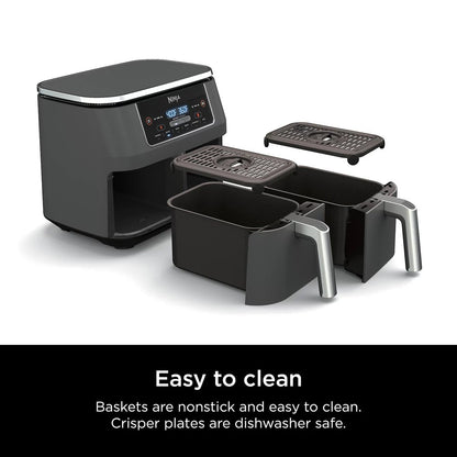 8-Qt 2-Basket Air Fryer With DualZone Technology And Smart Finish