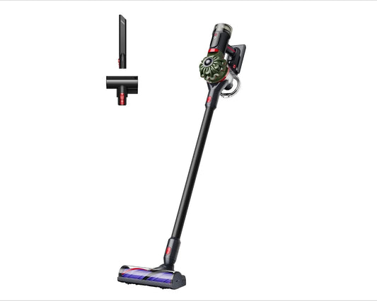Dyson Cordless Stick Vacuum Green/Black, 150 AW, 60 Minutes - V8 Cyclone