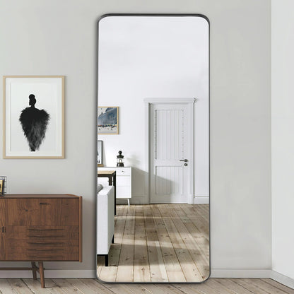Full Length Wall Mounted Dressing Mirror, 65 in H x 22 in W