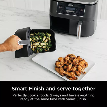 8-Qt 2-Basket Air Fryer With DualZone Technology And Smart Finish