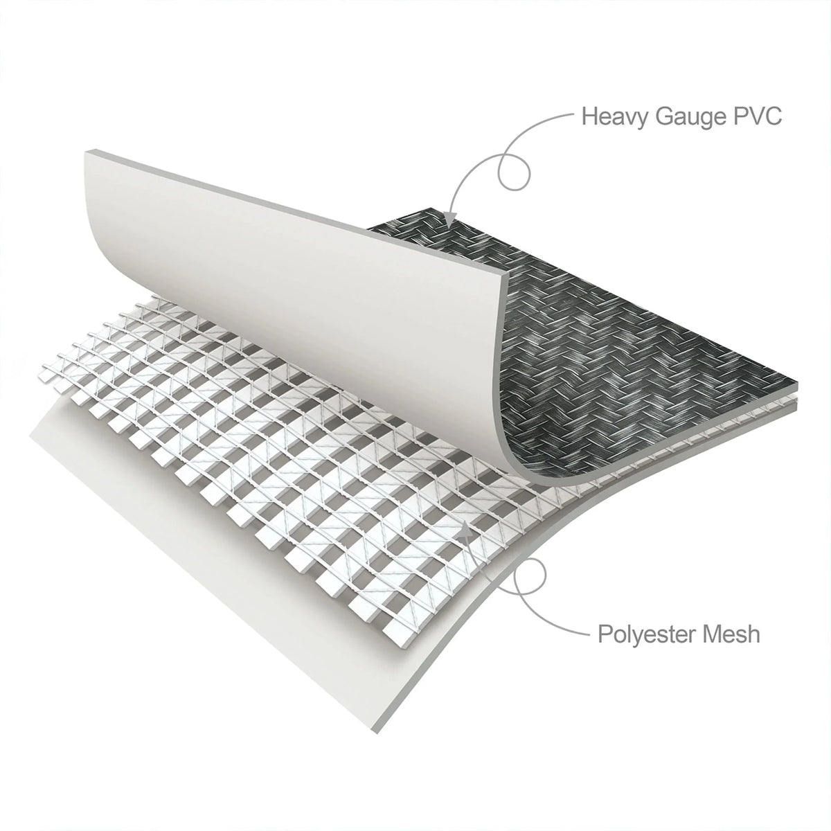 Funsicle Open Box Rectangular Above Ground Swimming Pool 13 ft x 7 ft x 39 in Gray - Dark Herringbone