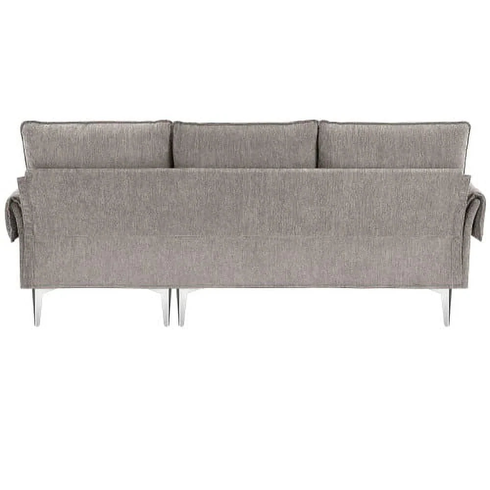 Churanty Convertible L-Shaped Sectional Sofa With Reversible Chaise Lounge, 84 Inch