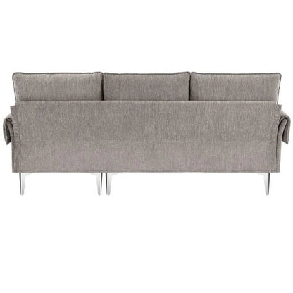 Churanty Convertible L-Shaped Sectional Sofa With Reversible Chaise Lounge, 84 Inch