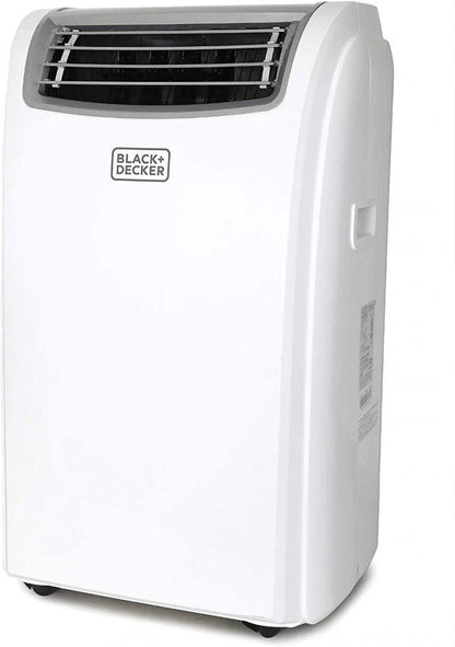 BLACK+DECKER Portable Air Conditioner With Heat And Remote Control, 14,000 BTU, White