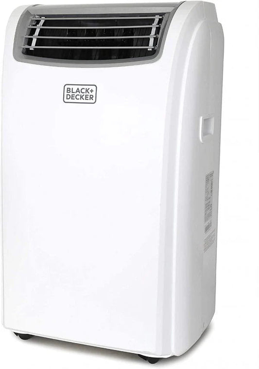 BLACK+DECKER Portable Air Conditioner With Heat And Remote Control, 14,000 BTU, White