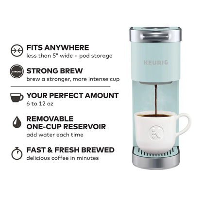 Keurig Single Serve K-Cup Pod Coffee Maker, Dusty Rose - K-Mini Plus
