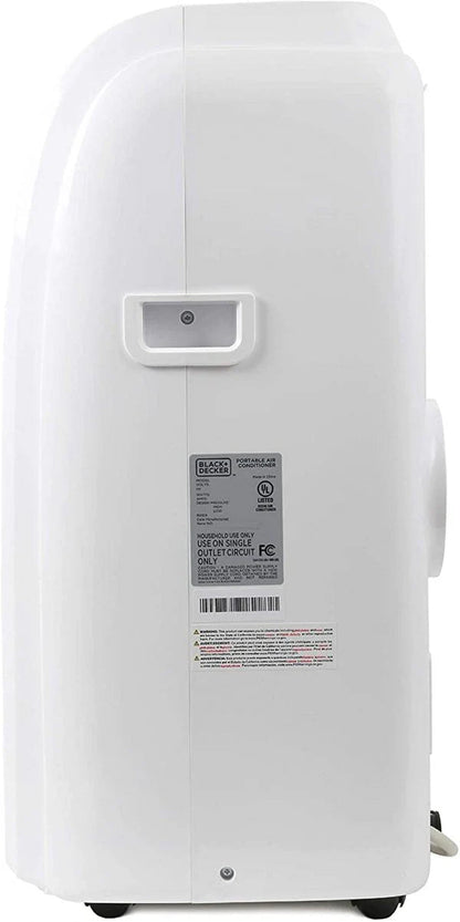 BLACK+DECKER Portable Air Conditioner With Heat And Remote Control, 14,000 BTU, White
