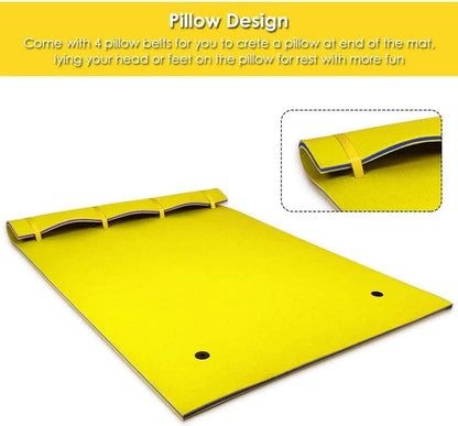Floating Water Pad, 9 x 6 ft, 3-Layer XPE Foam