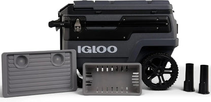 70Qt Wheeled Insulated Hard Shell Ice Chest - Trailmate