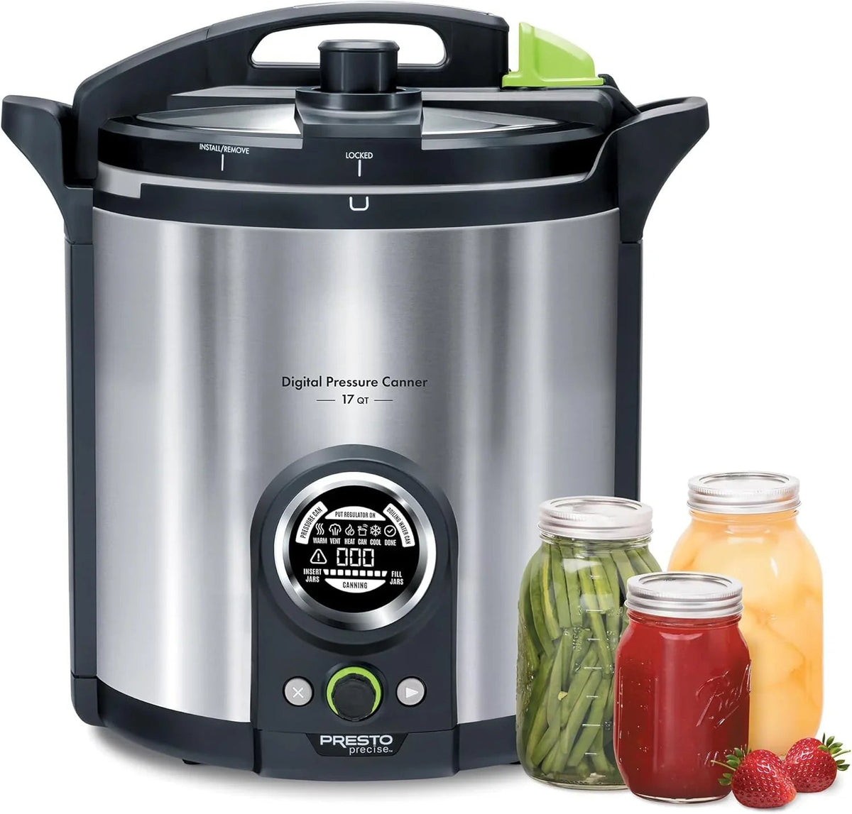 Presto 17-Quart Digital Pressure Canner, Water Bath Capable - 02152
